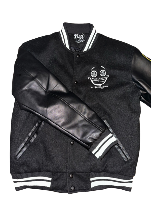 Black Richie Hustle Letterman’s Jacket