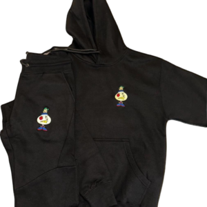 Black Big Richie Hustle warm up jogger embroidery set - Image 2