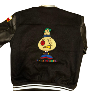 Black Richie Hustle Letterman’s Jacket - Image 2